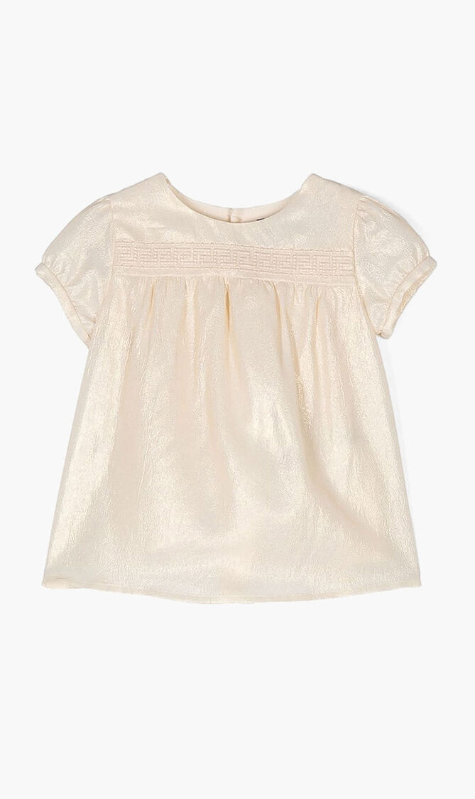 Metallic Greca Dress