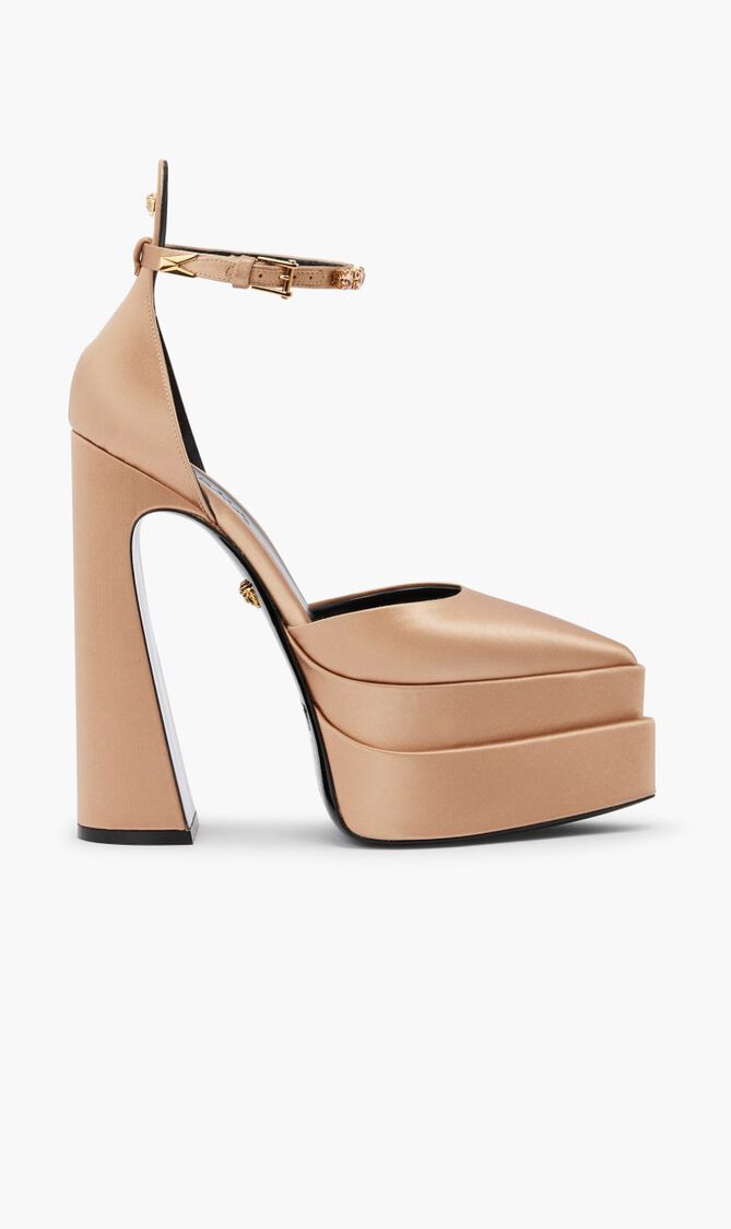 Platform Sandals Aevitas Mary Jane Pointed 160 Satin Crys