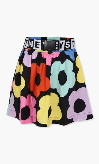 floral-print skirt