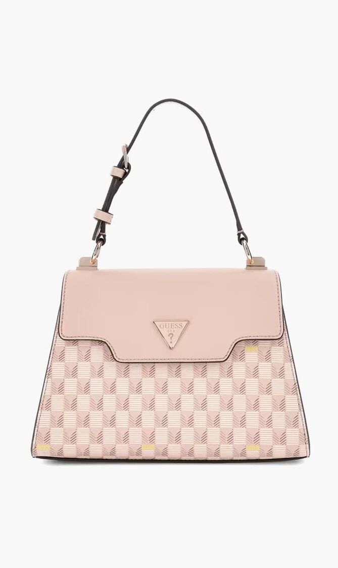 G Wave Top Handle Flap Handbag