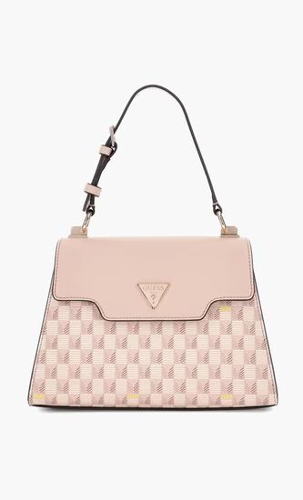 G Wave Top Handle Flap Handbag