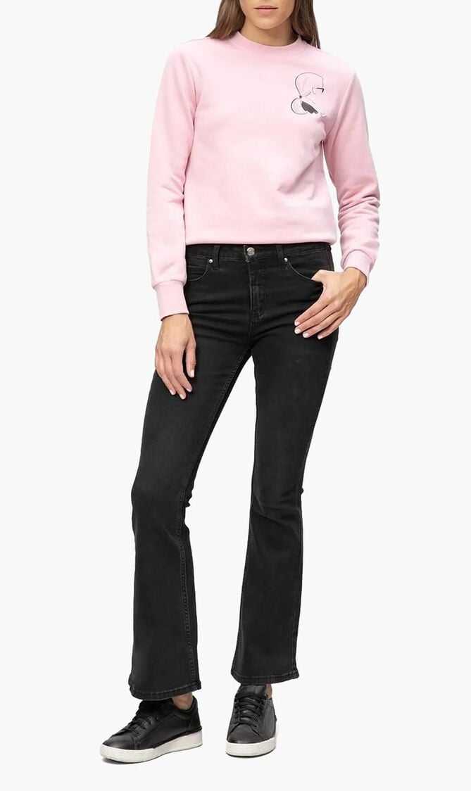 Sketch Cameo Print Sweatshirt
