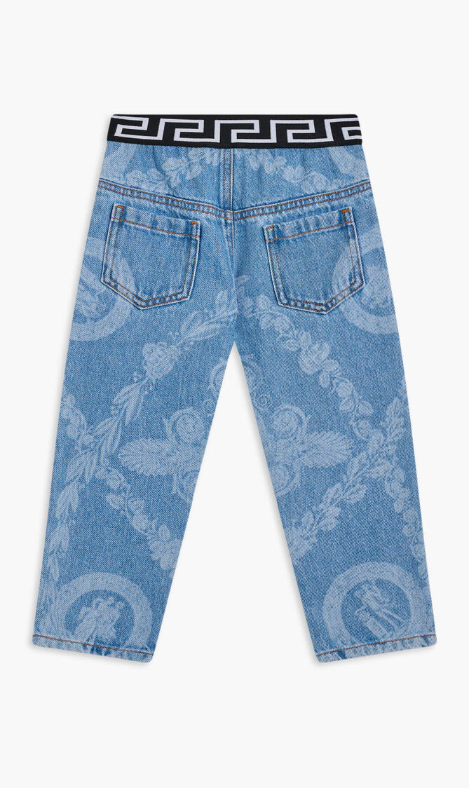 PANT DENIM DENIM + MASCHERA BAROQUE LASER