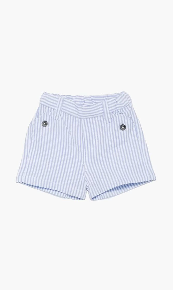 Stripee Cotton Shorts