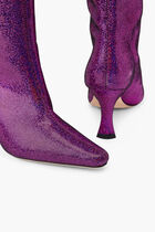 Stevie 42 Fuchsia Disco Dot Leather