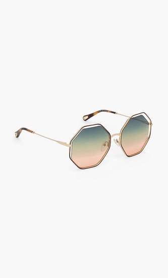 Poppy Hexagonal Sunglasses
