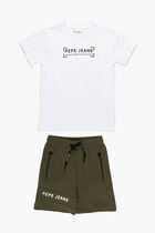 Adam Solid Jersey T-shirt and Shorts Set