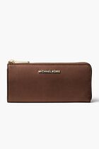 Jet Set  Leather Quarter-Zip Wallet