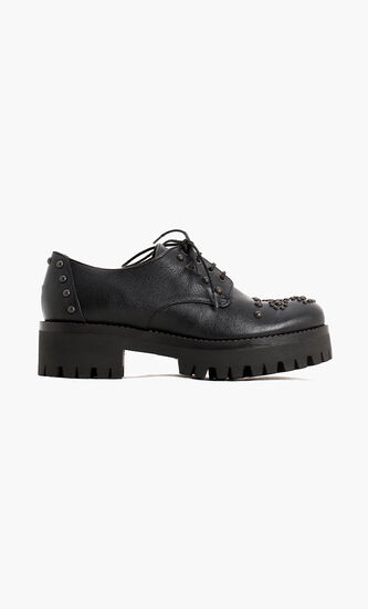 Studs Leather Derby