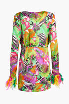 NADINE MIAMI V NECK MINI DRESS