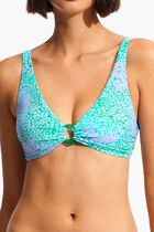 Sea Skin Longline Triangle Bikini Top