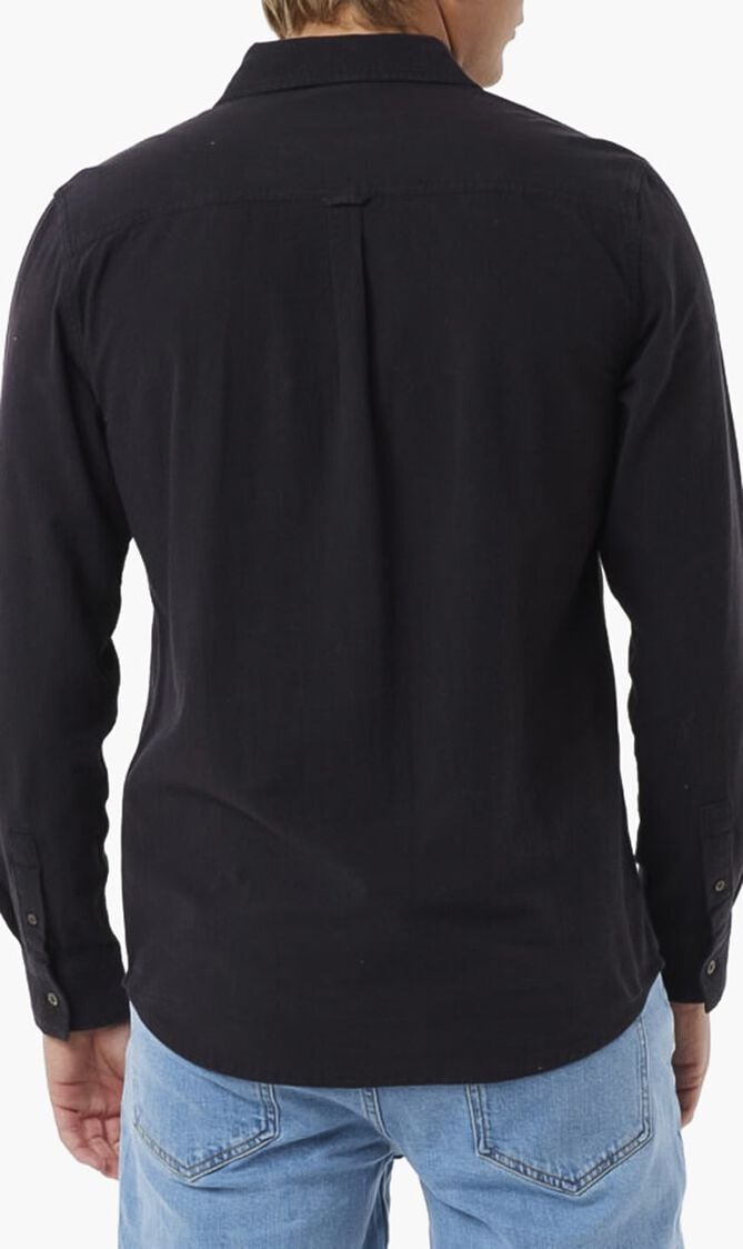 Washed Long Sleeve Shrt Button Shirt