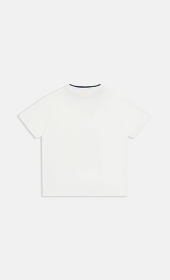 OFF STAMP CLEAR TEE S S WHITE NAVY BLU