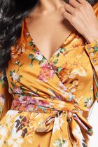 Ethereal Roses Wrap Dress