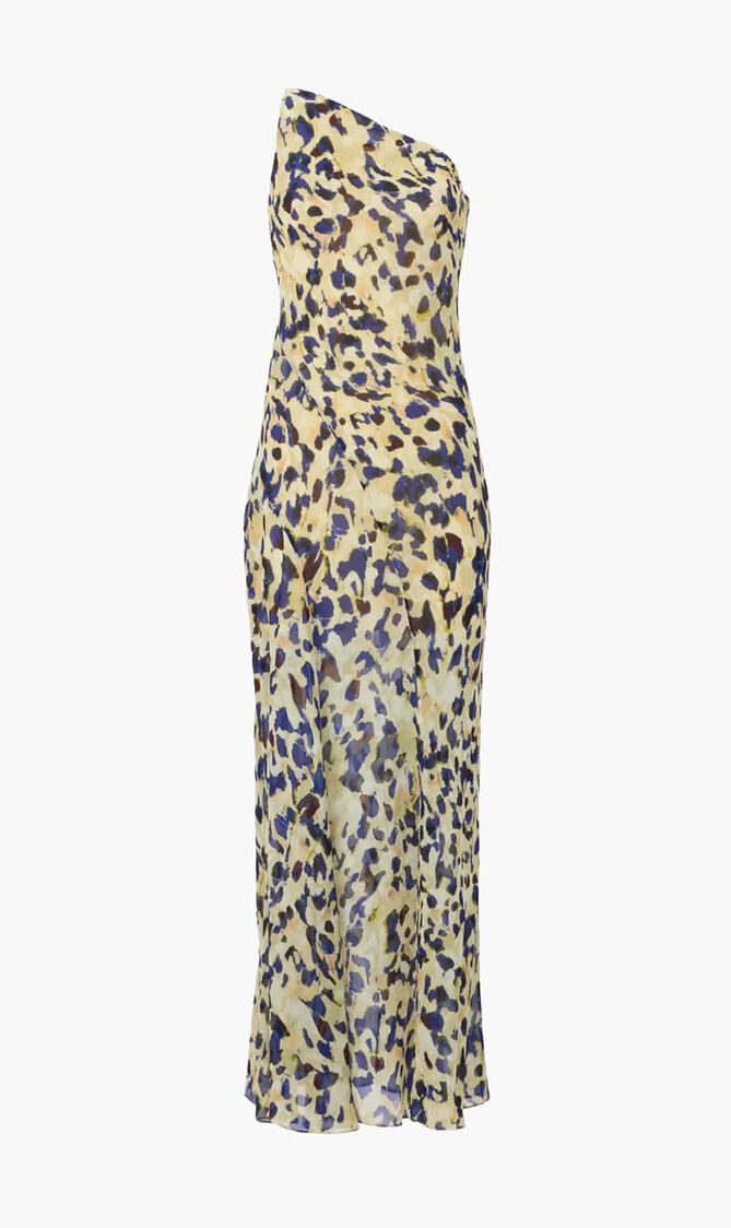 Asymmetric Panel Maxi Dress
