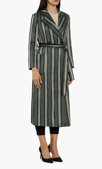 Stripes Belted Coat