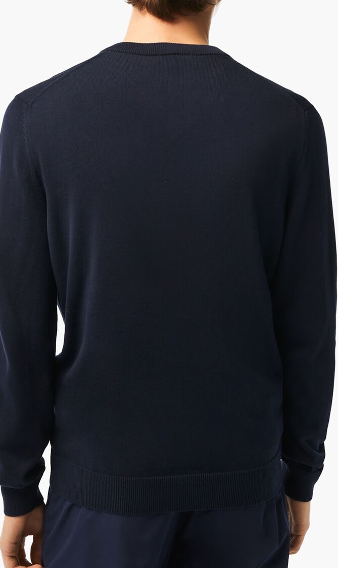 V Neck Organic Cotton Sweater