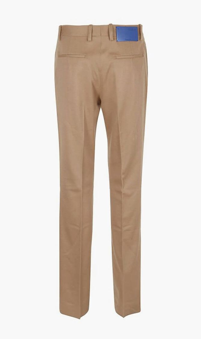 Slim Cut Tailored Cashmere Trousers