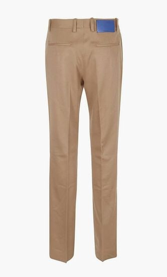 Slim Cut Tailored Cashmere Trousers