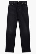 FALABELLA CHAIN SLIM LEG BLACK