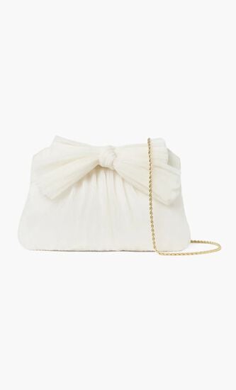 Rayne Pearl Bow Clutch