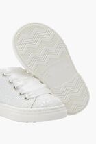 Lace Up Glitter & Tulle Sneakers Lace Up Glitter & Tulle Sneakers