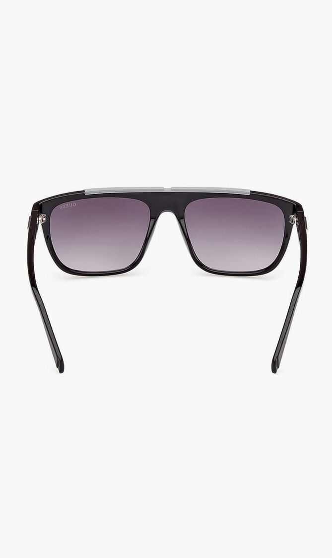 INJECTED SUN GLASSES M SHINY BLACK GRADIENT SMOKE