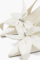 QUEENA FLORAL APPLIQUES SLINGBACK PUMPS