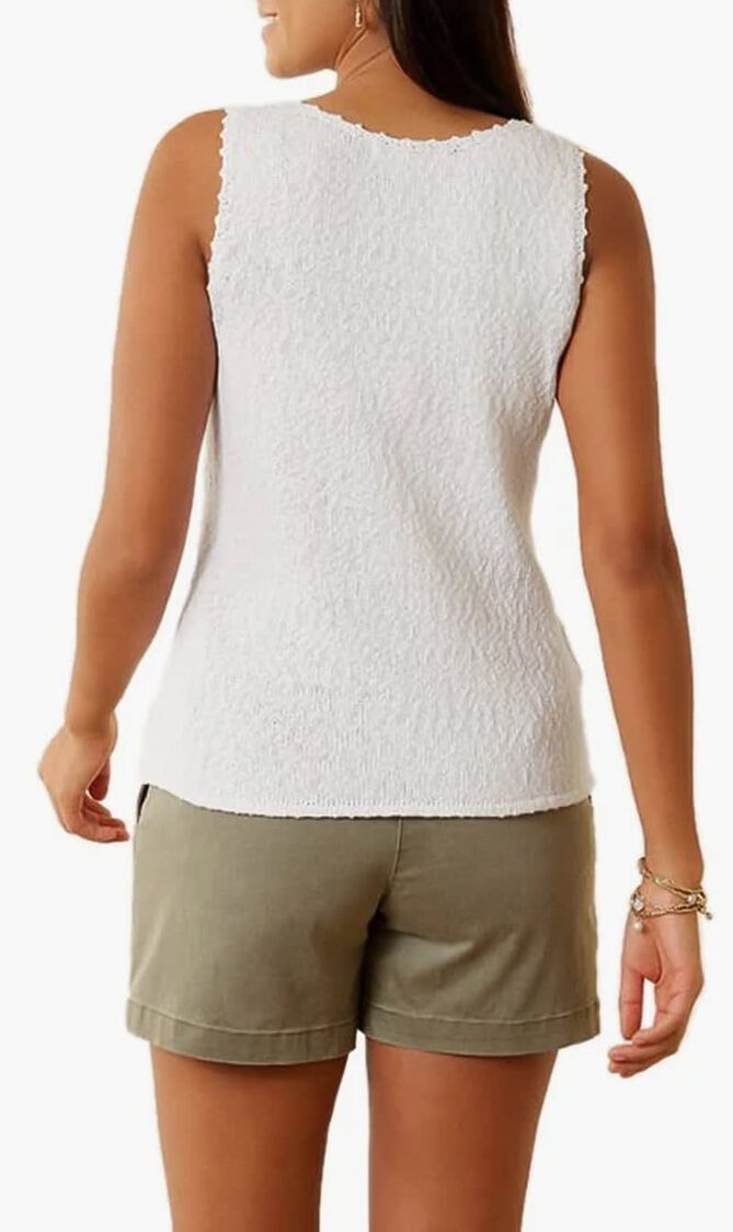 Water's Edge Scoop-Neck Sleeveless Sweater