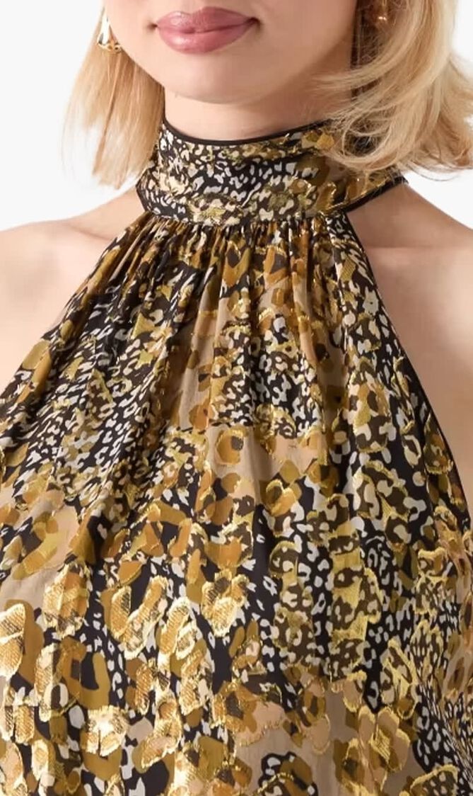 Leopard Allure Halter Top