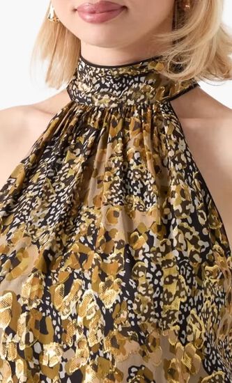 Leopard Allure Halter Top