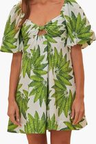 Off-White Palms Fan Mini Dress