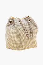 Zalina Rhinestone Mini Bucket Bag