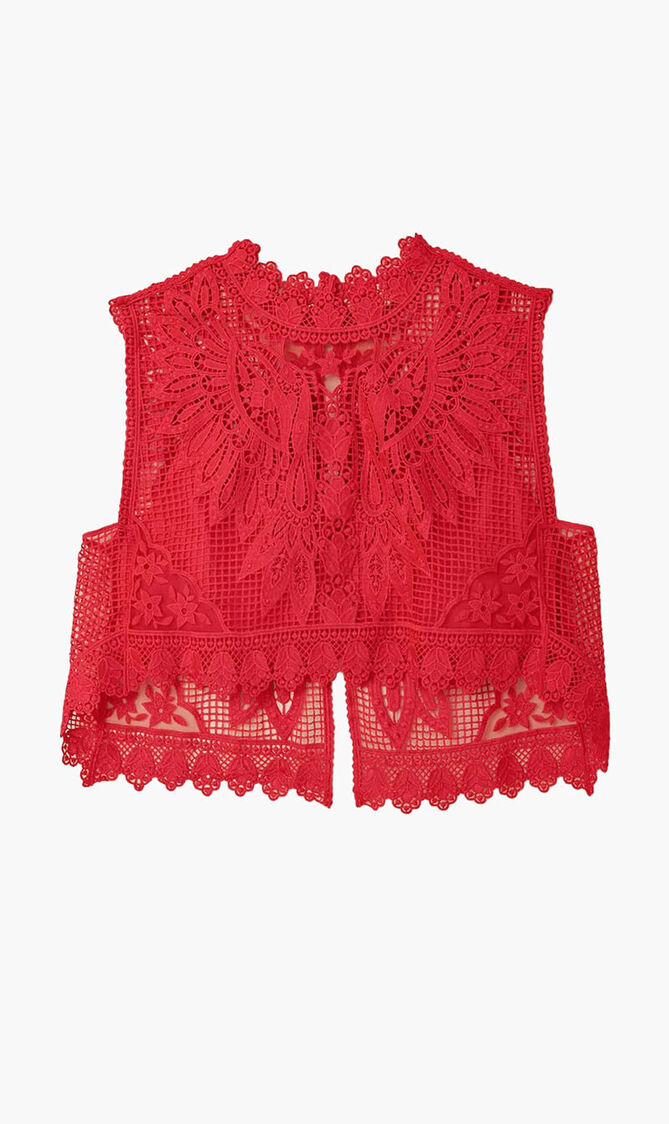 Toucan Guipure Sleeveless Top