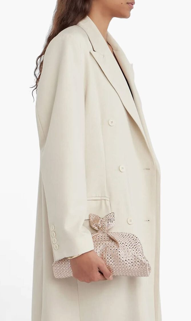 ALL OVER CRYSTAL VERY BOW TIE CLUTCH