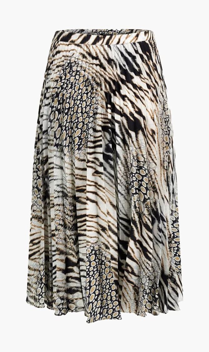 GISELLE PLEATED SKIR - LB01355 STR POLY CHARM 92 PRNT