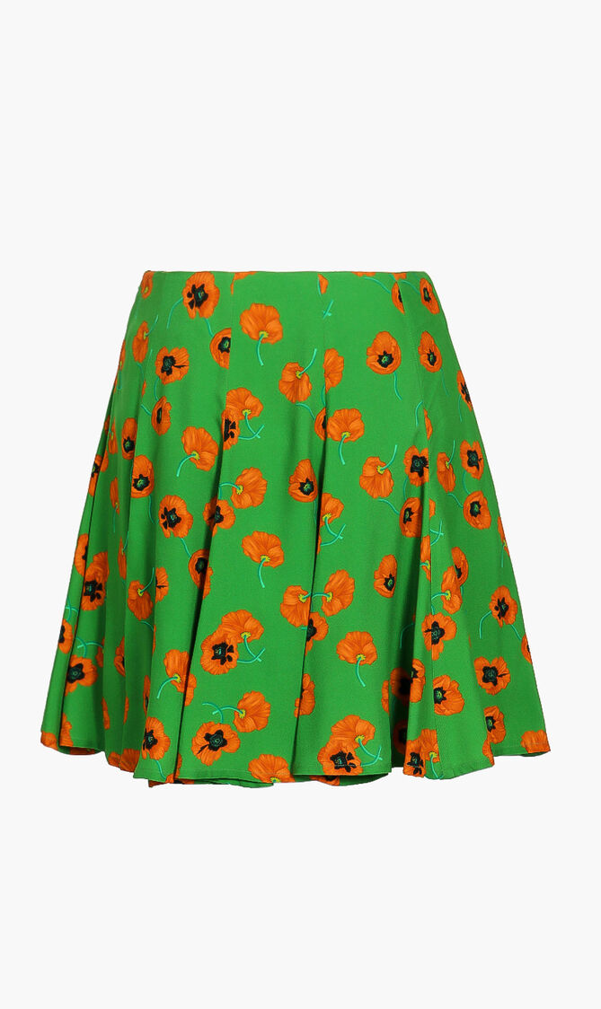 Floral Printed Mini Skirt
