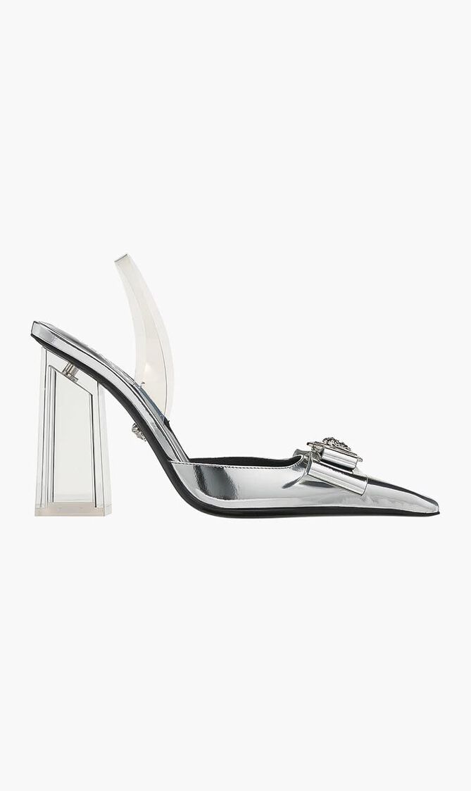 Gianni Ribbon Metallic Pumps
