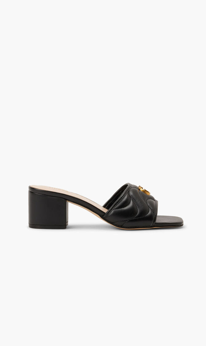 QUILTED MULE SANDAL