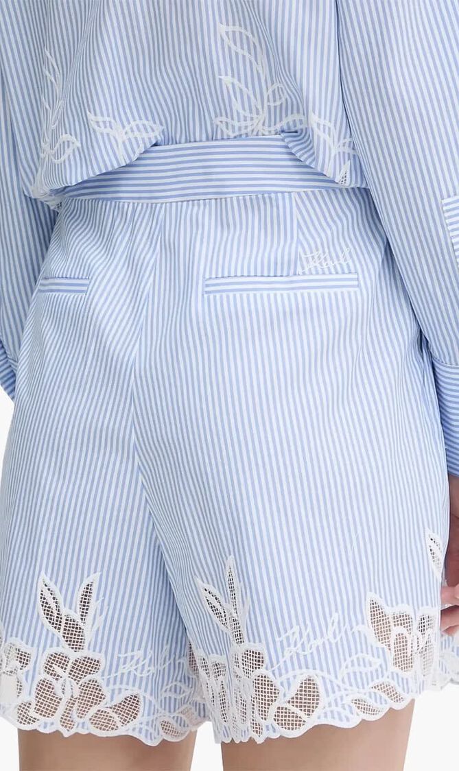 EMBROIDERY CUT OUT SHORTS