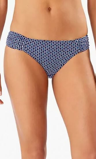 SUN LILIES REV SIDE SHIRRED HIPSTER