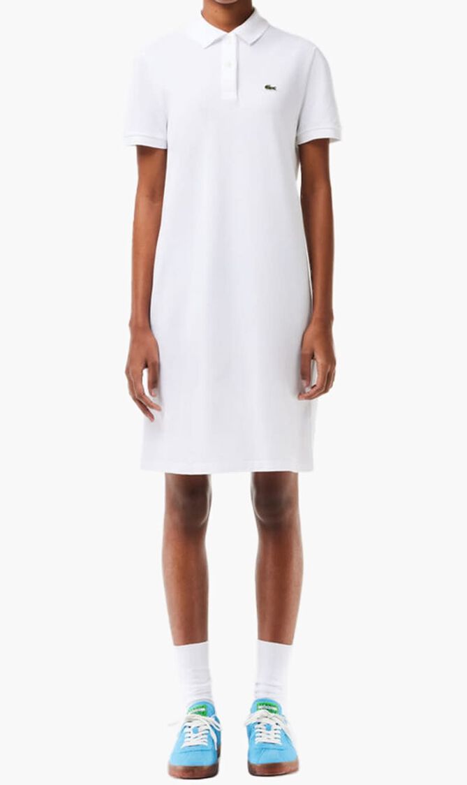 Pique Knit Polo Dress