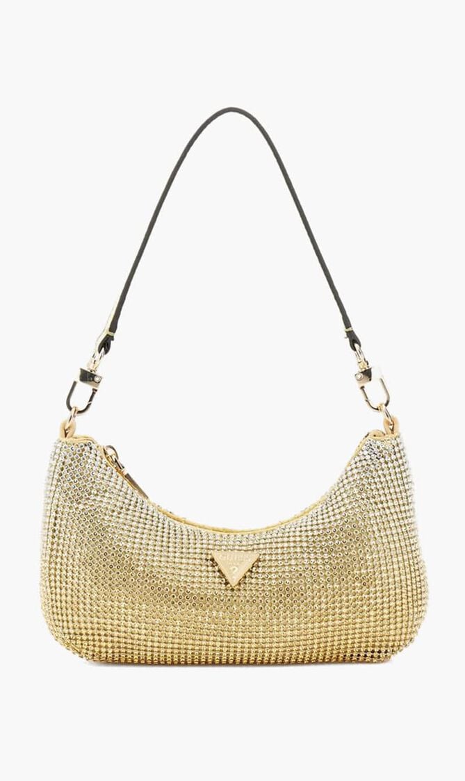 ZALINA MINI TOP ZIP SHLDR BAG GOL