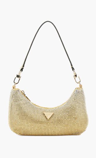 ZALINA MINI TOP ZIP SHLDR BAG GOL