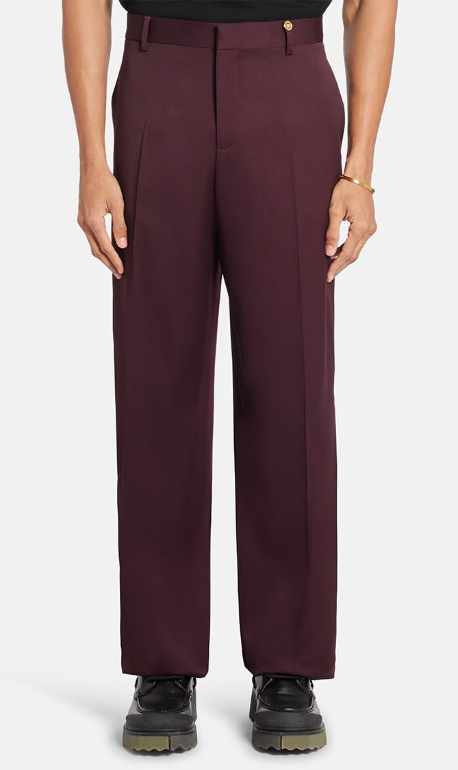 FORMAL PANT CINZED WOOL FABRIC