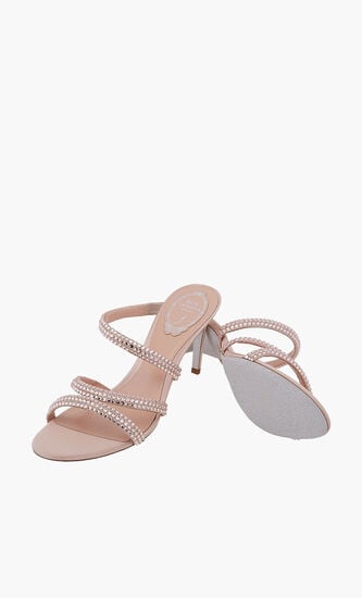 Lisa Crystals 80 Slider Sandals