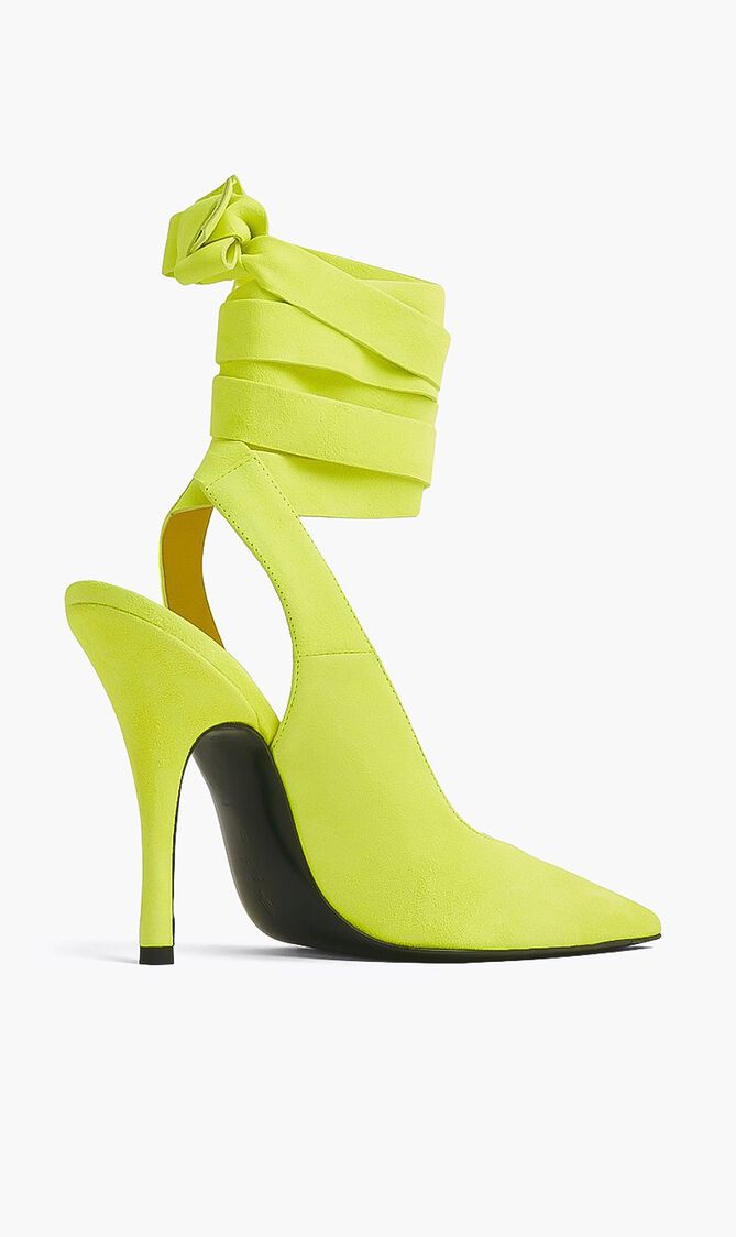 Ribbon Slingback Heels