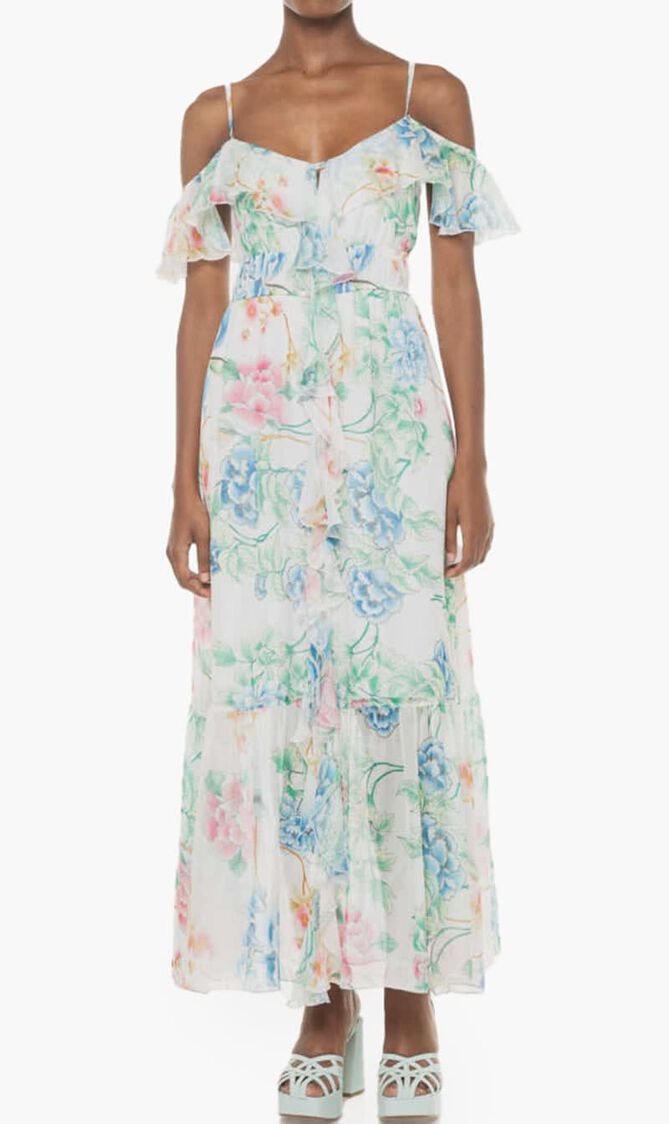 Sl Elide Long Printed Dress