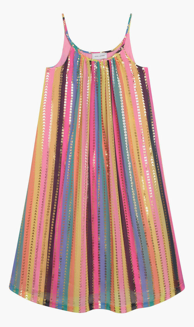 Logo Striped Dress