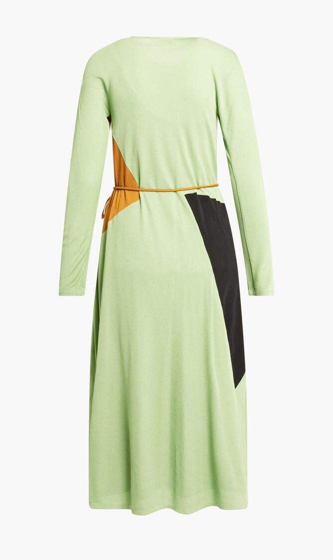 Colorblock Honeycomb Jersey Dress